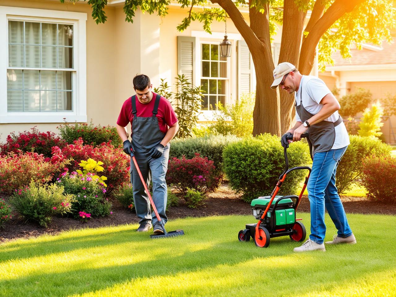 Green Day Landscaping crew at work